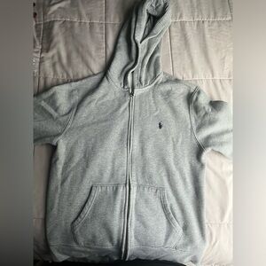 Grey Polo zip up